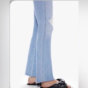 MOTHER High Waisted Smokin' Double Ankle Fray Jeans, size 29
